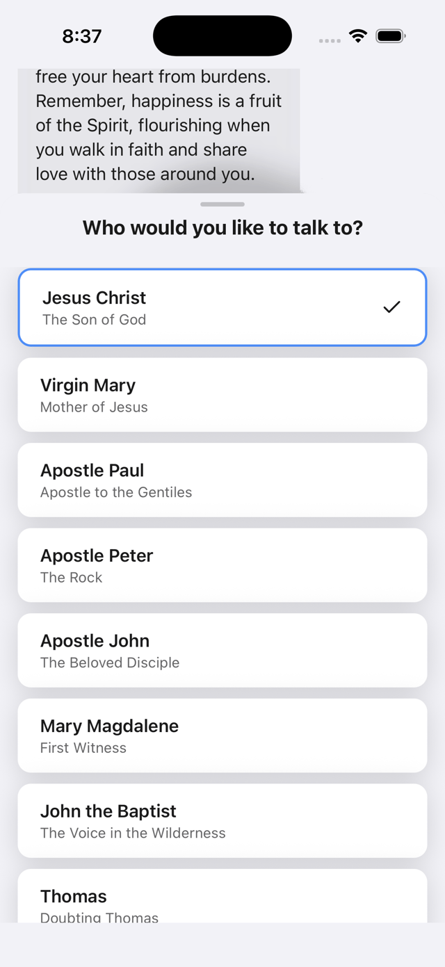 Faithero interface 4